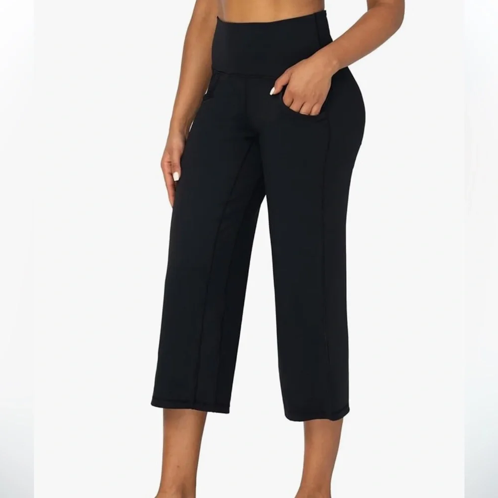 New sunziel medium leggings Black High-Waisted Cropped Pants